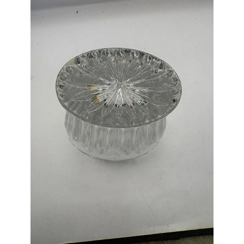 Oneida Southern Garden Frosted/ Clear Oval Vase 7.5”
